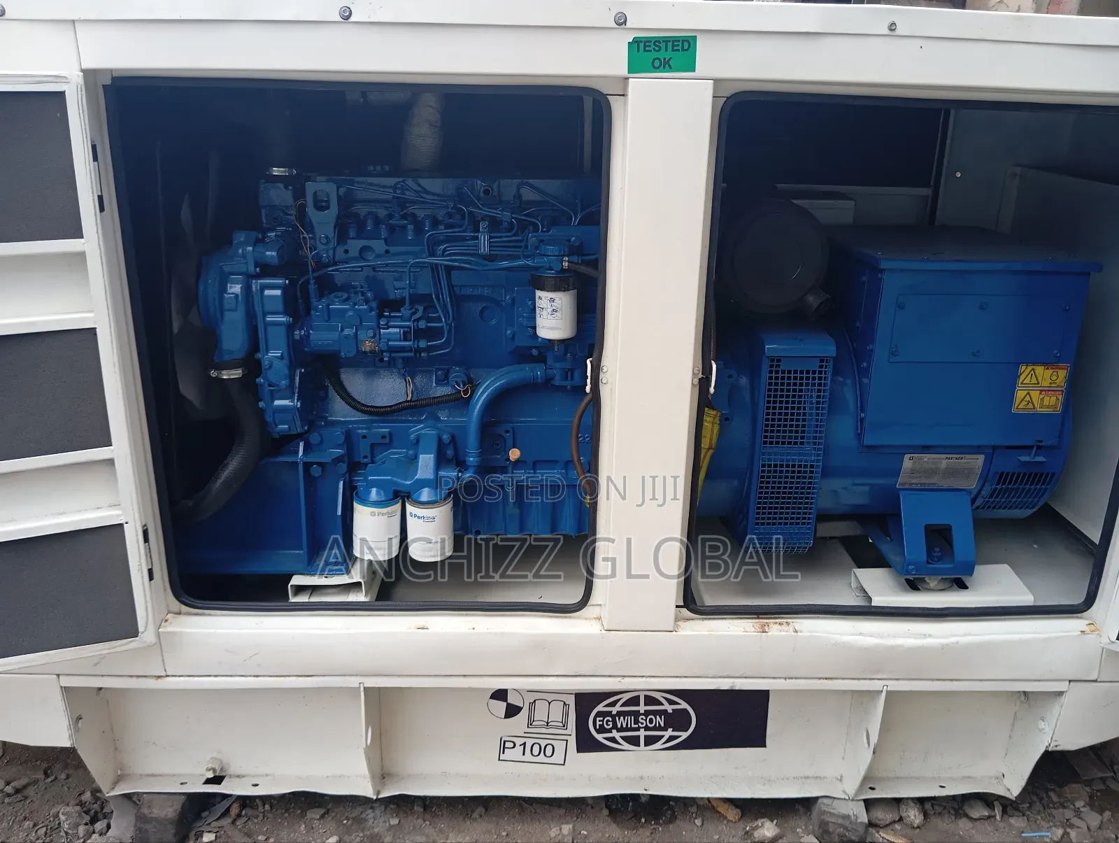 Perkins 100kva Soundproof F.G Wilson U.K