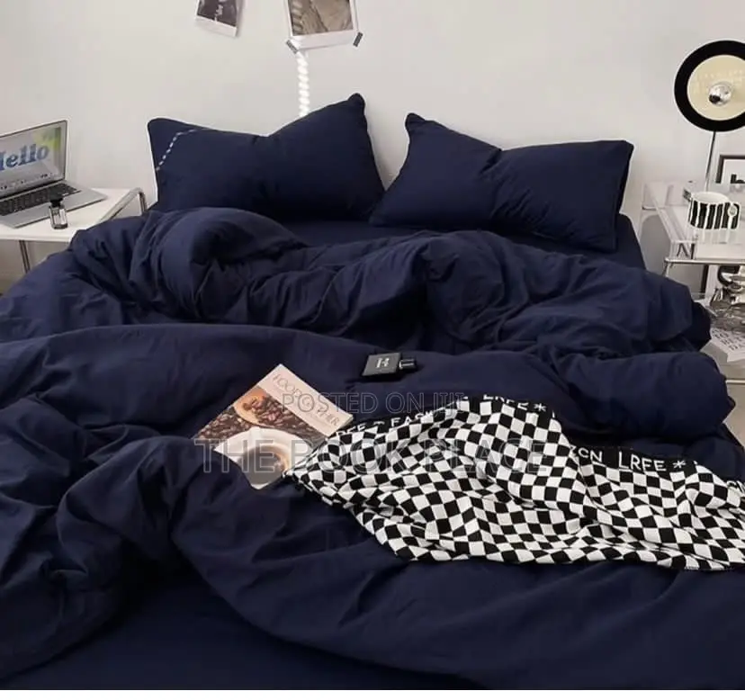 Pure Cotton Navy Blue Bedding