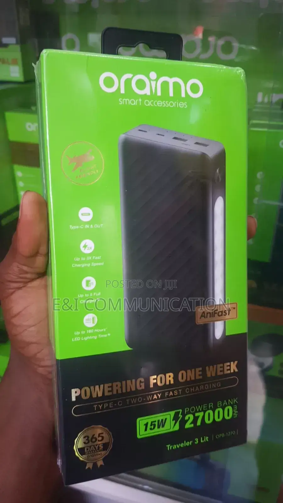 27000mah Oraimo Power Bank.