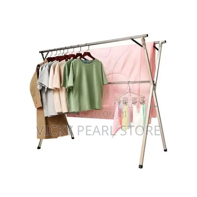 Outdoor Foldable Telescopic and Clothes Dryer Hanger- Rack
