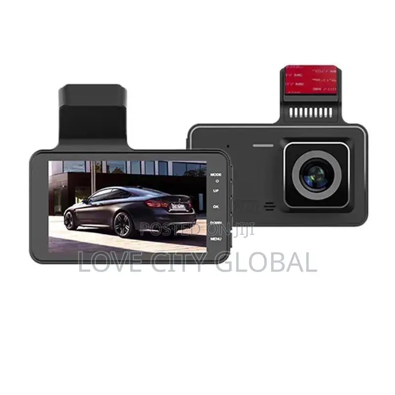 Dash Cam Dual Lens 4"Car DVR Camera 1320P Fullhd Loop Record