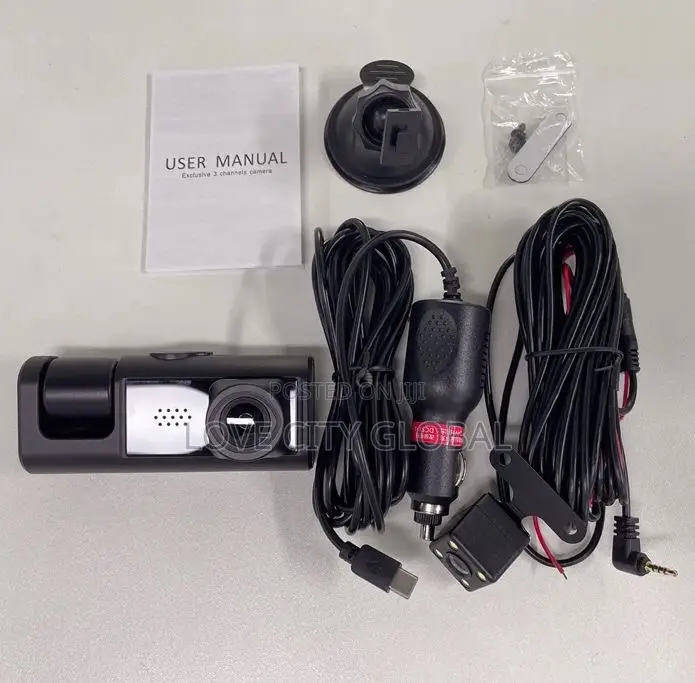 Dash Cam 3CH Car DVR 3" Full Color 1320P HD Wifi Loop Record
