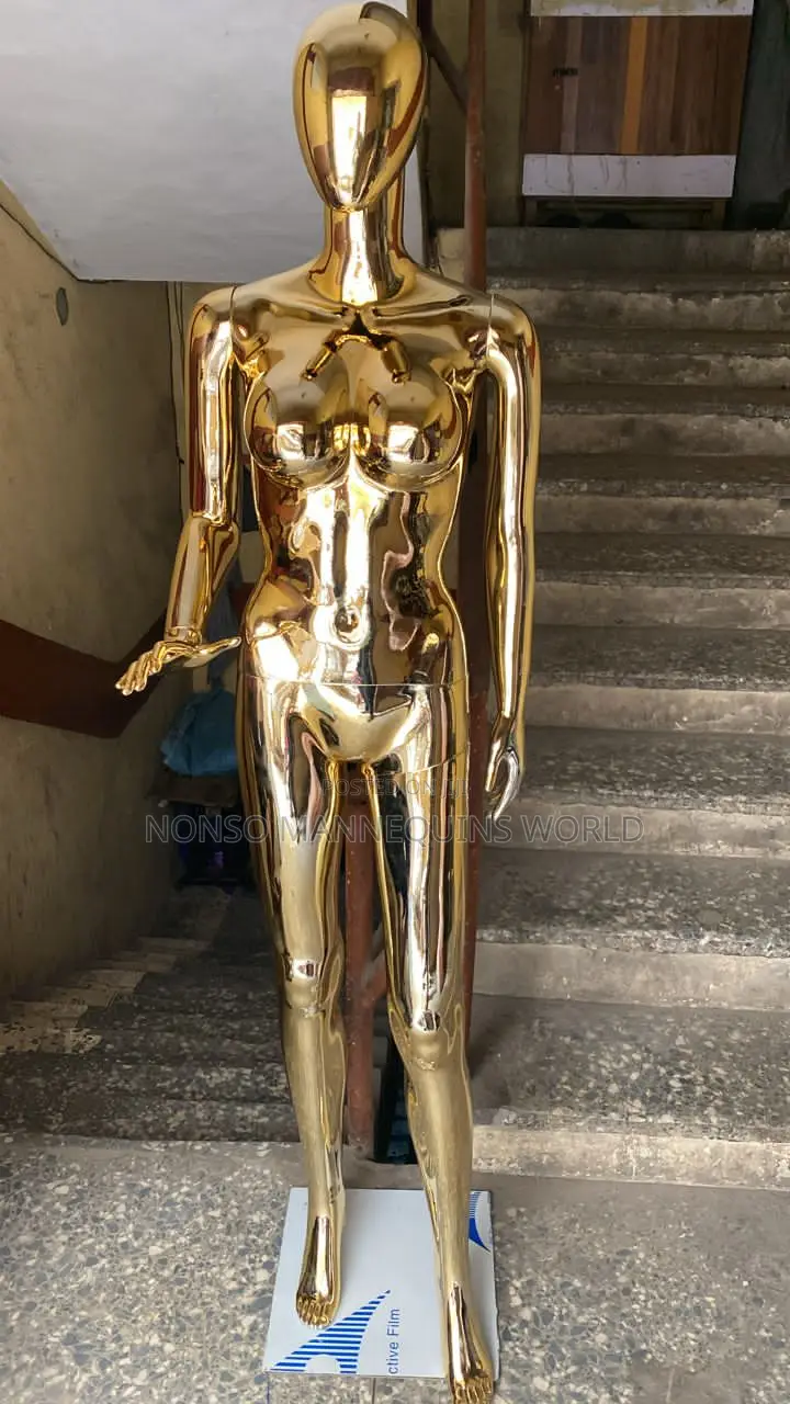 R1 Size 10 Gold Chrome Female Mannequin