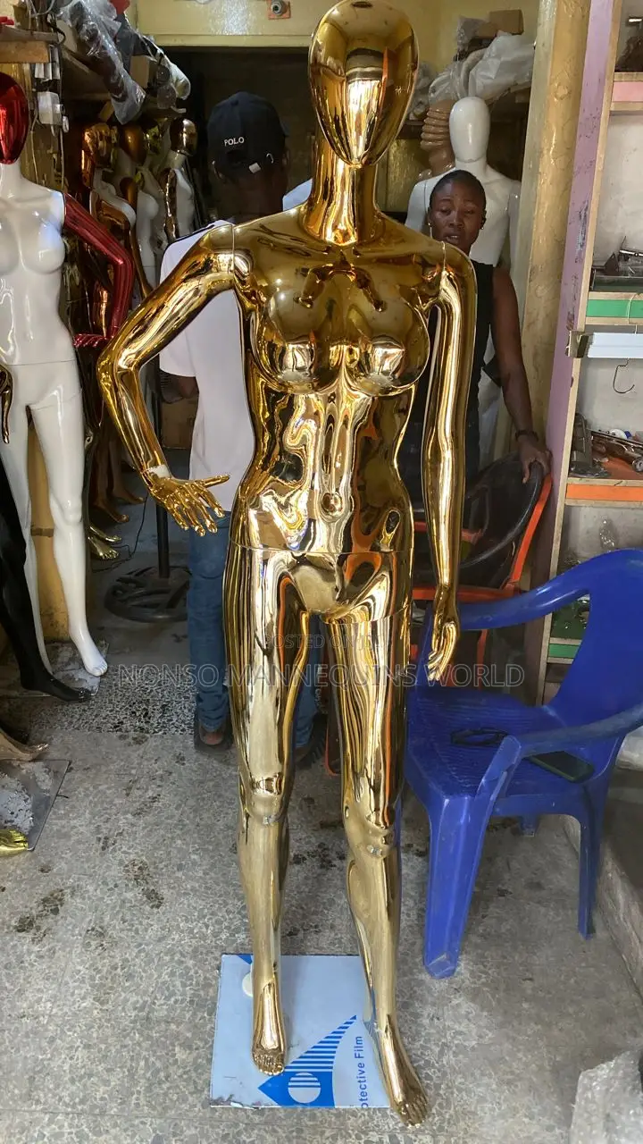 R1 Size 10 Gold Chrome Female Mannequin