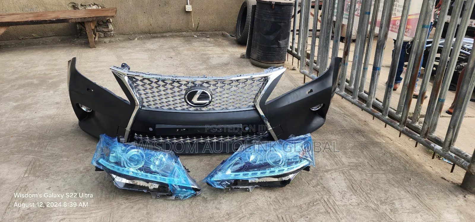 Complete Front Bumper and Headlights for Rx350 2015 F-Sports