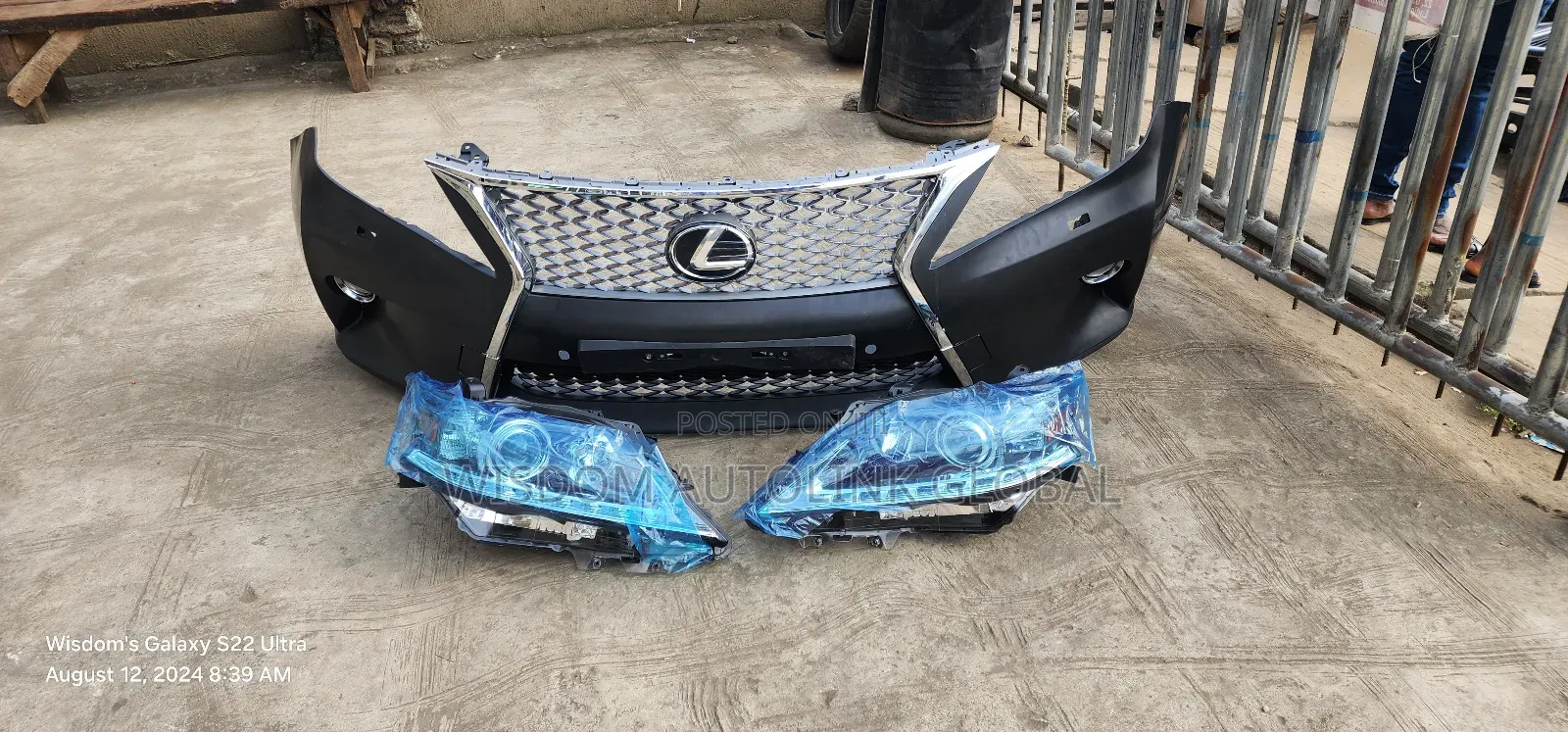 Complete Front Bumper and Headlights for Rx350 2015 F-Sports