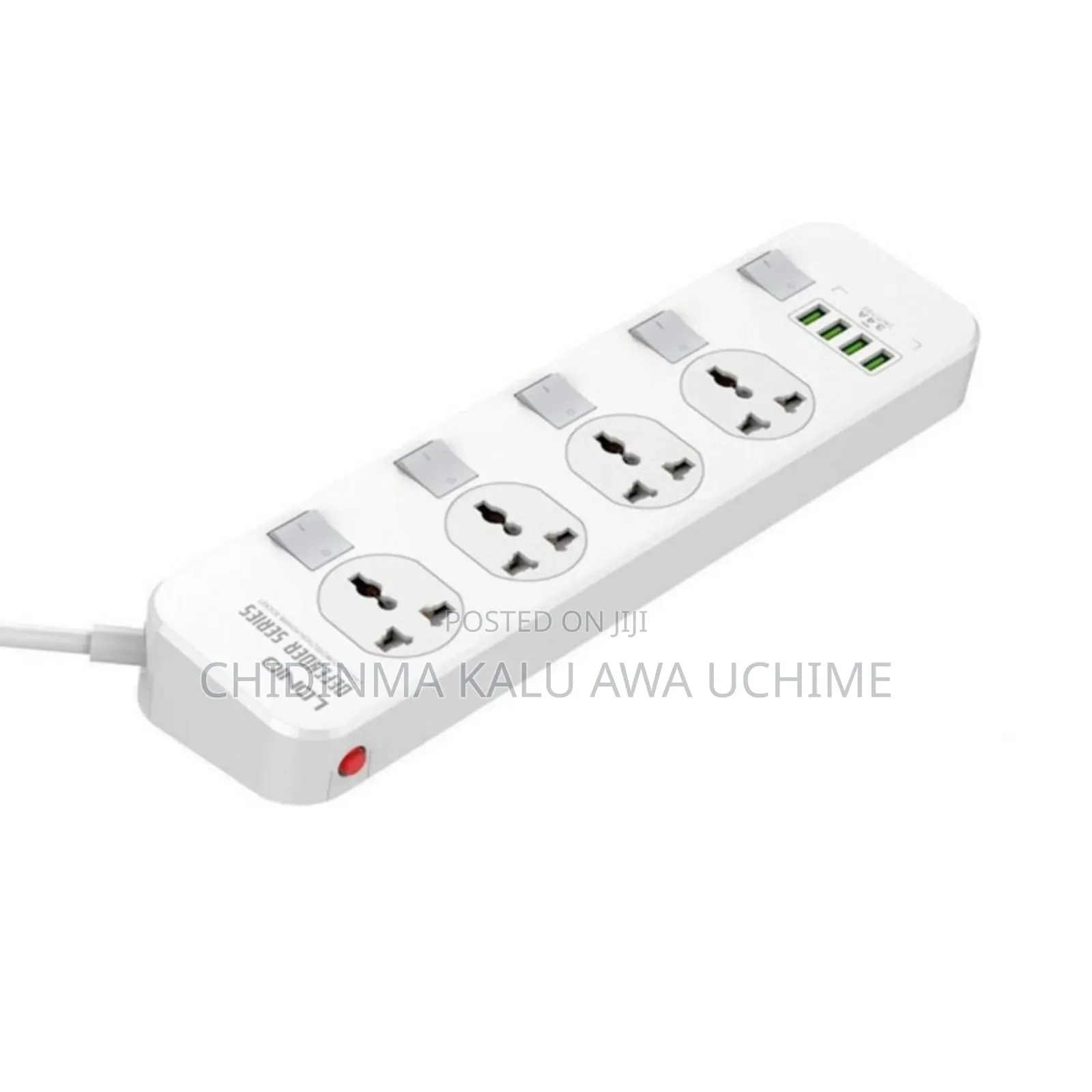 LDNIO Power Socket 2500W 4 USB Extension