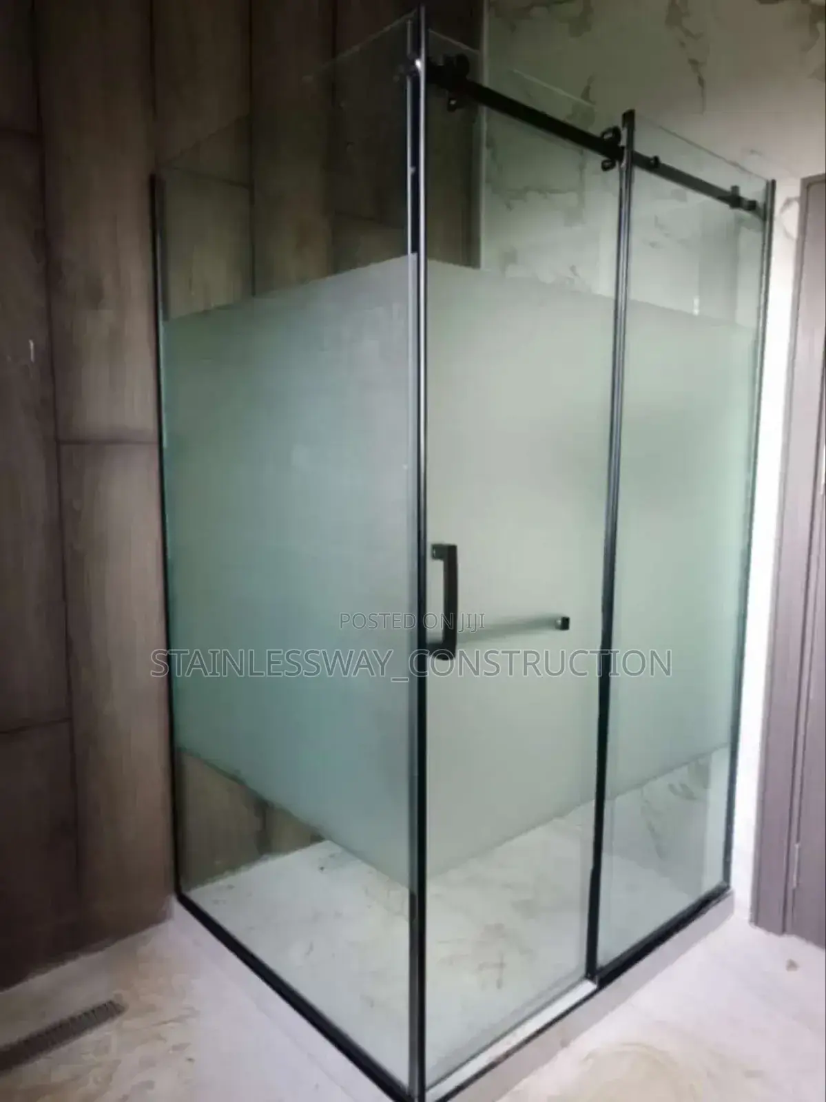 Black Led Shower Cubicle Luxur