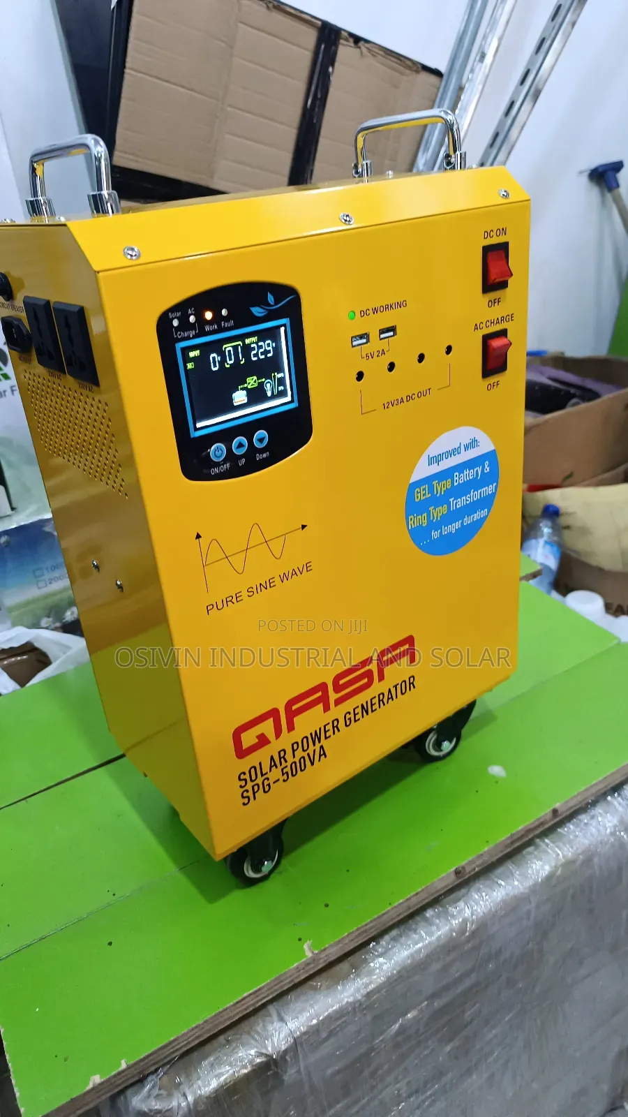 Qasa 500w Solar Generator With 200w Solar Panel