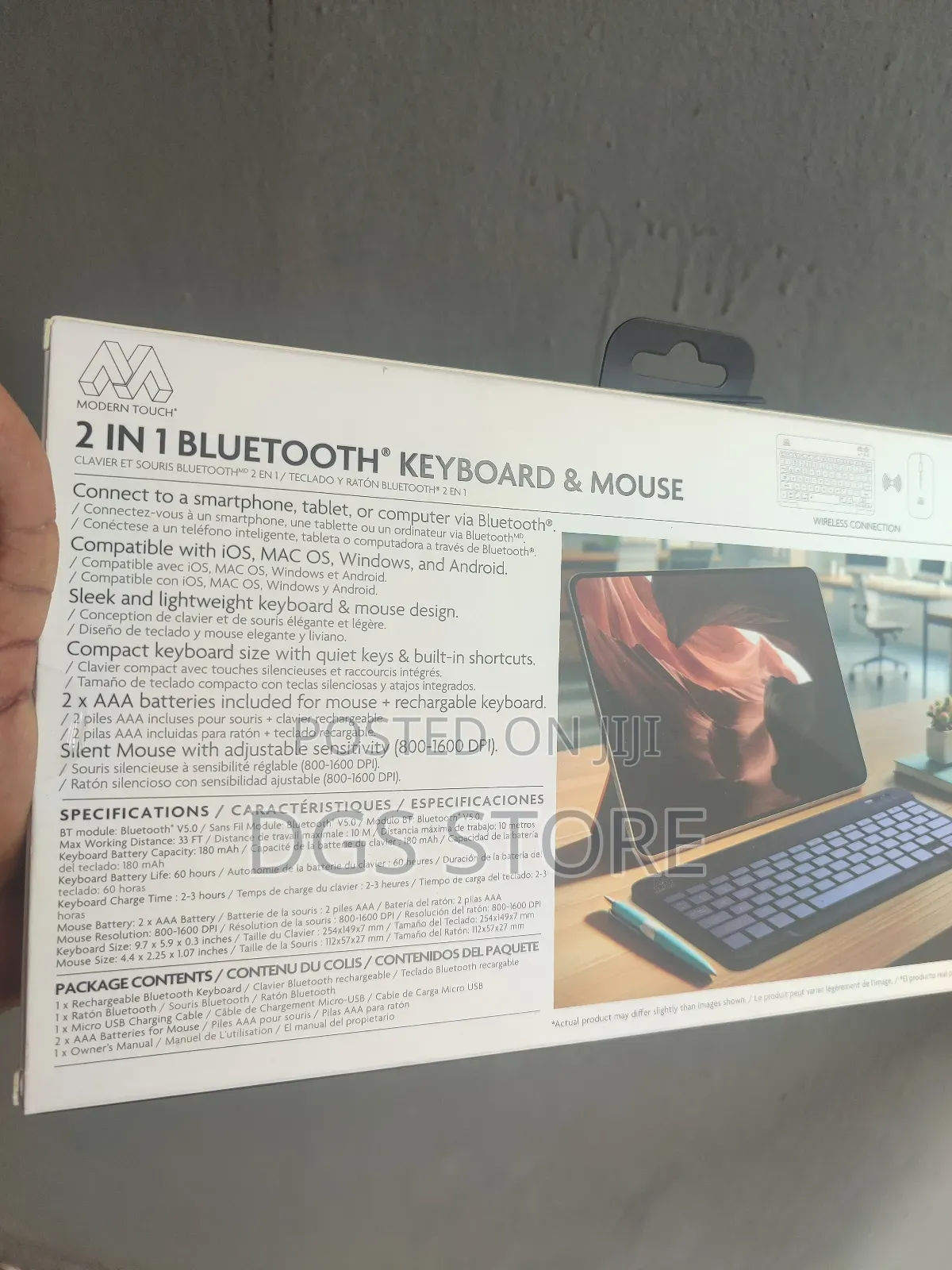 Modern Touch 2in1 Bluetooth Keyboard and Mouse