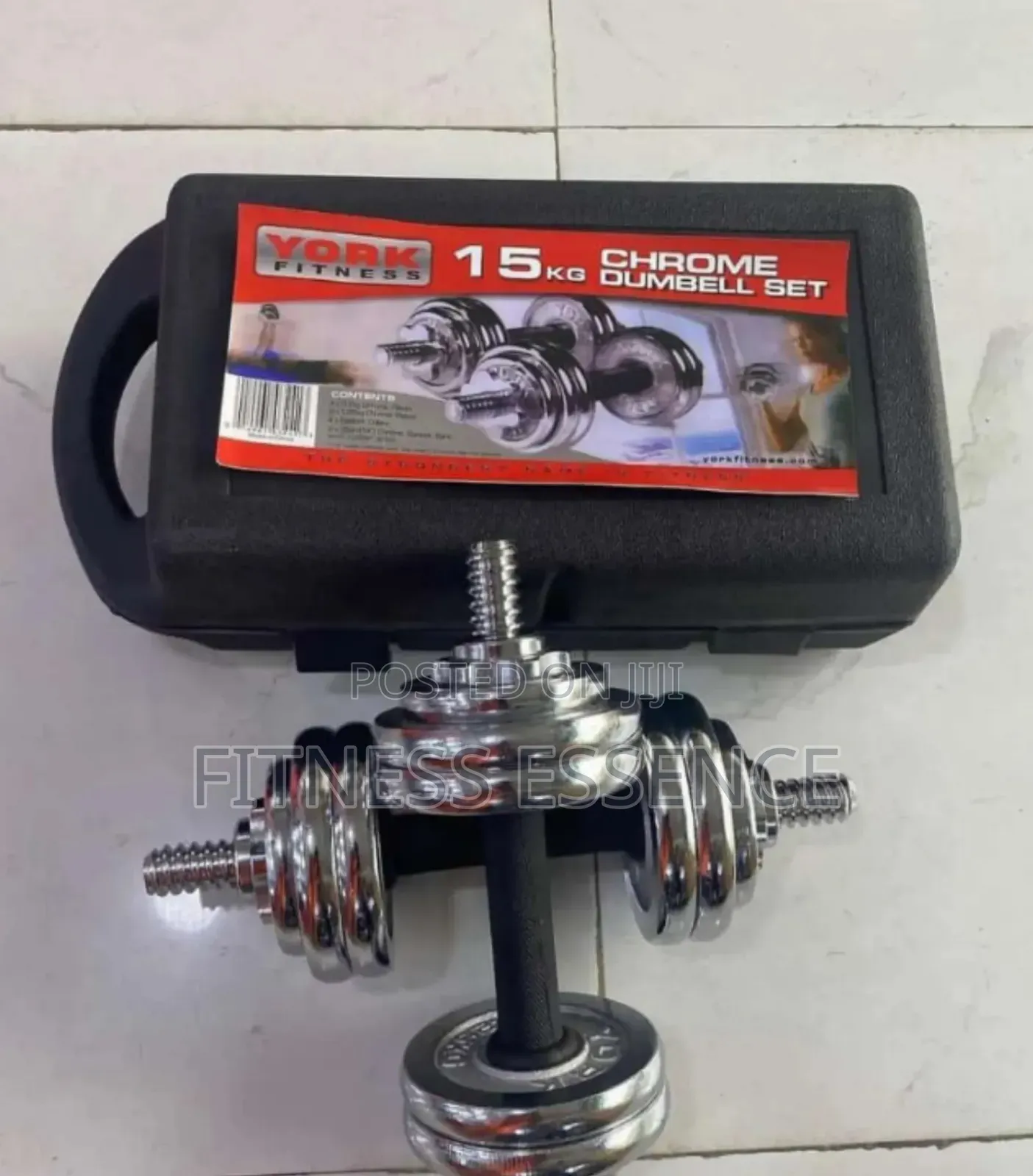 New 15kg Chrome Case Dumbbell
