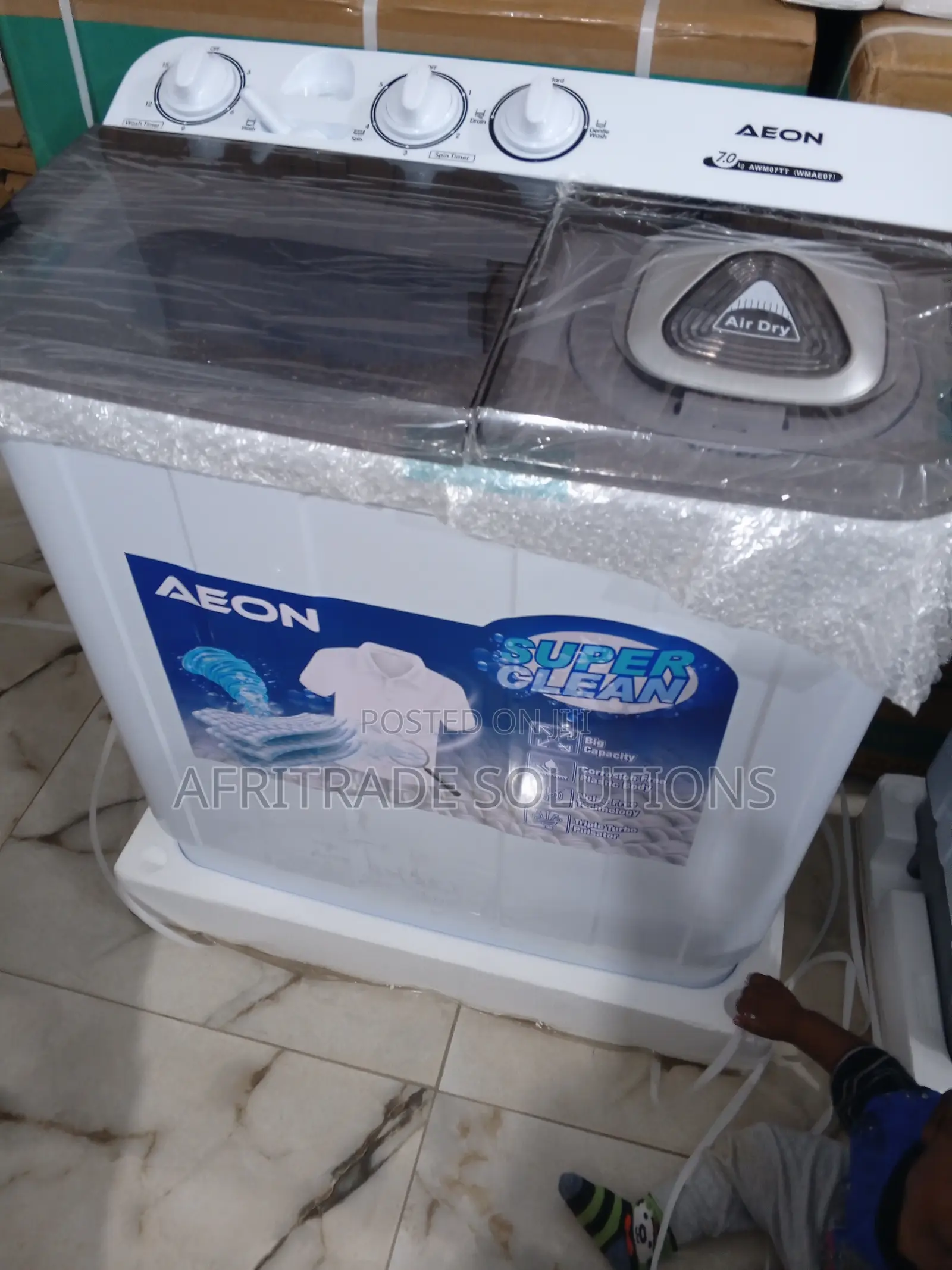 New Durable Aeon 7kg Semi-Auto Washing Machine