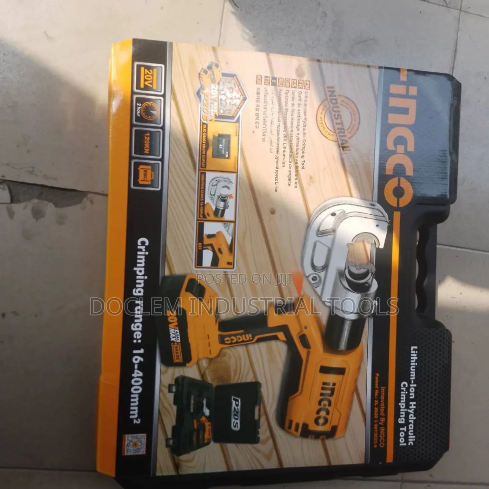Ingco 16mm to 400mm Hydraulic Battery Crimping Tool