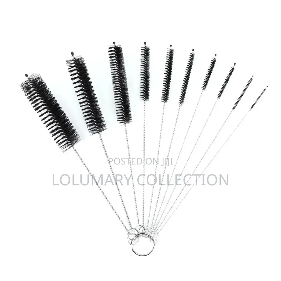 10pcs Straw and Bottle Brush/ Cleaning Brush