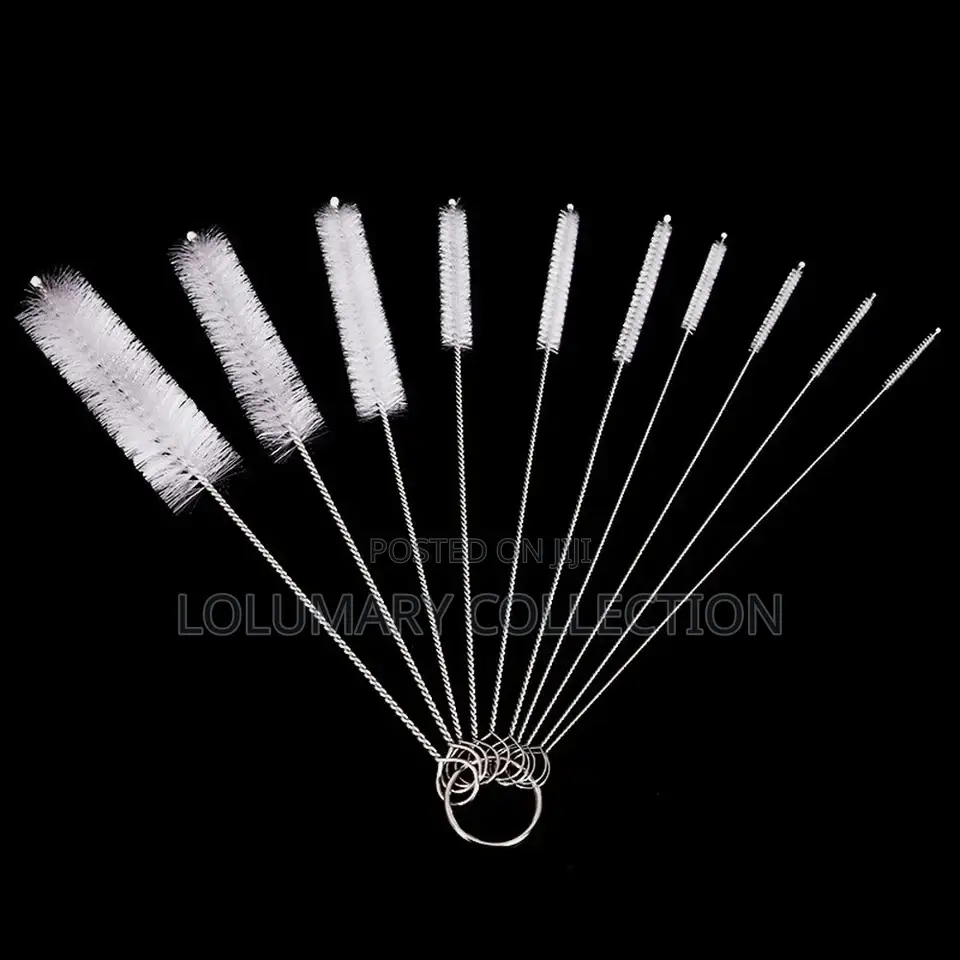 10pcs Straw and Bottle Brush/ Cleaning Brush