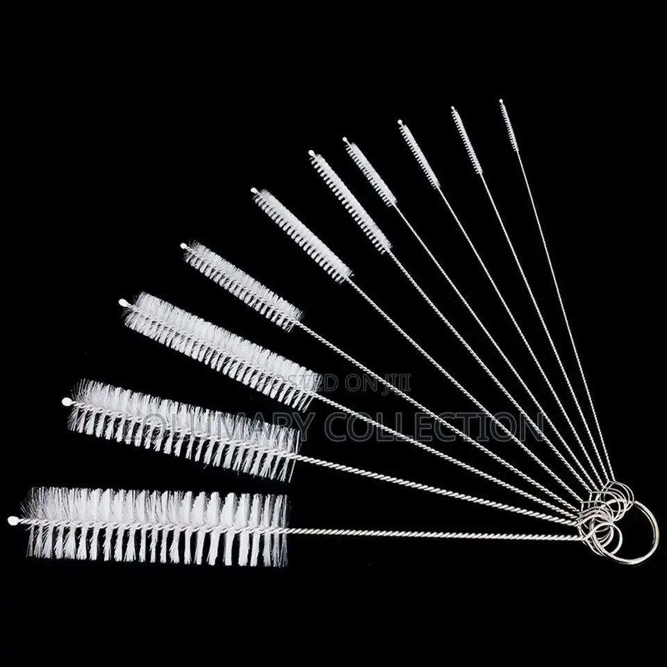 10pcs Straw and Bottle Brush/ Cleaning Brush