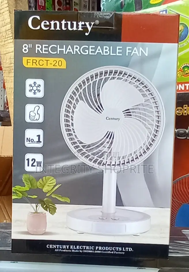 Century 8inchies Rechargeable Fan