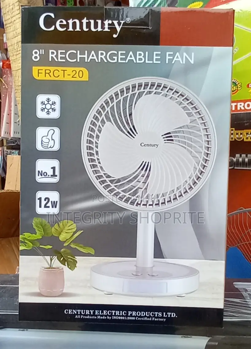 Century 8inchies Rechargeable Fan