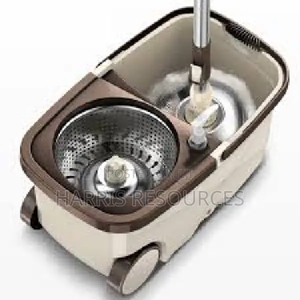 360 Degrees Spin Mop With Rollers And Stainless Sieve