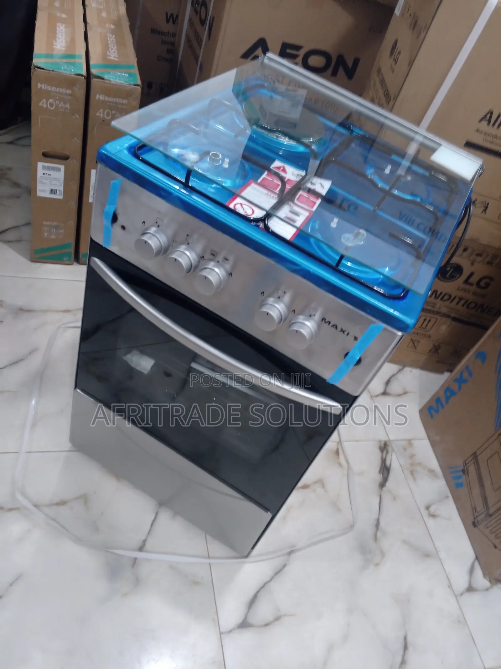 Functional Maxi 50*50 (3+1) Burner Gas Cooker INOX