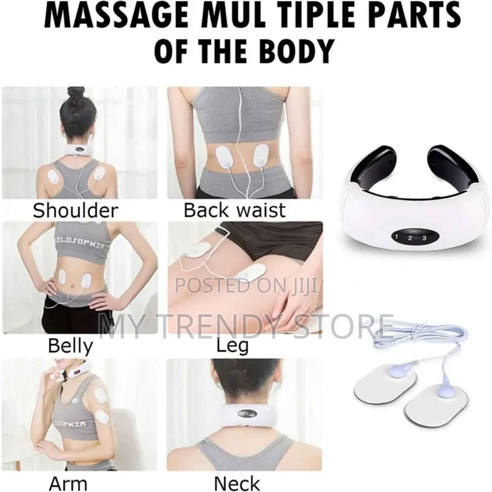Electronic Pulse Neck And Back Massager