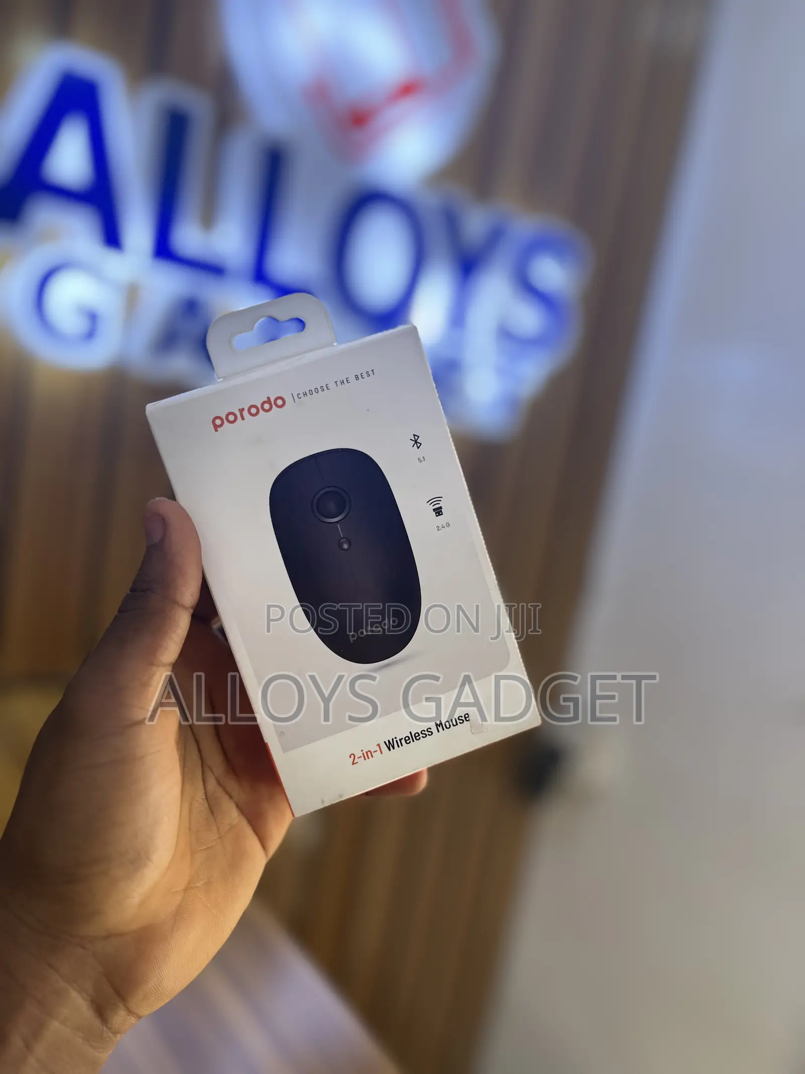 Porodo 2in1 Wireless Bluetooth Mouse