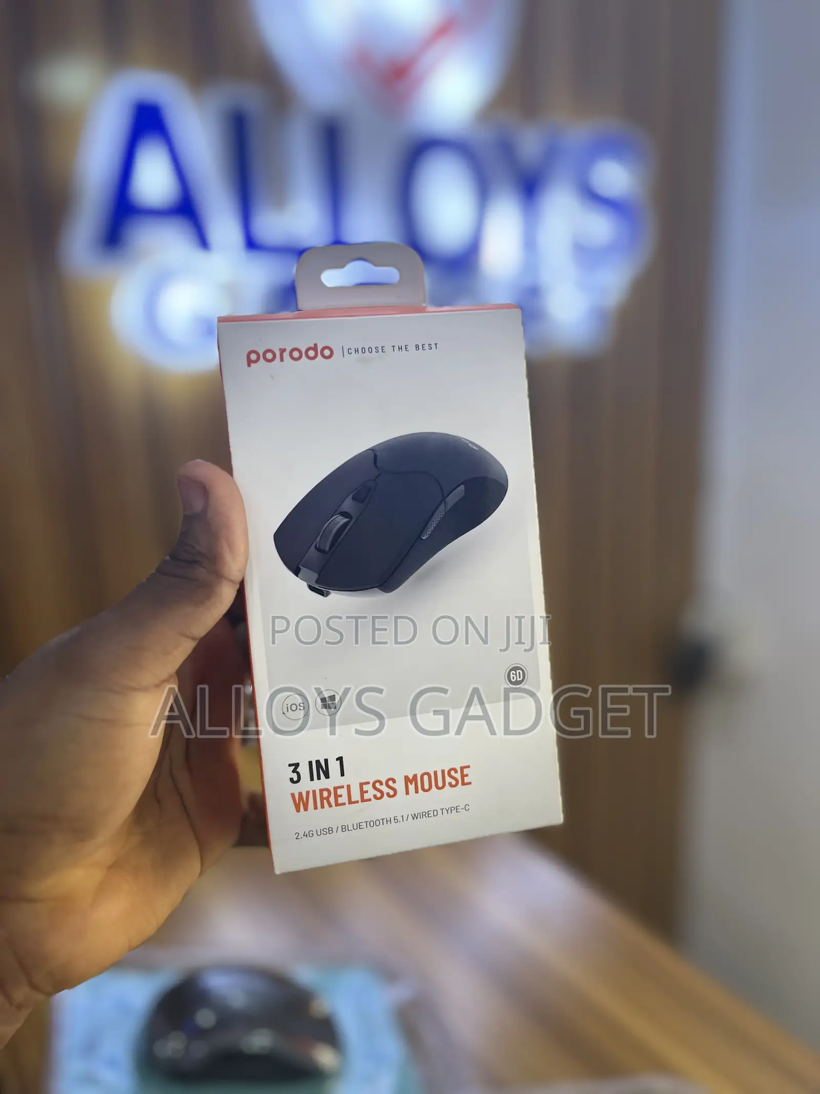 Porodo 3in1 Wireless Mouse