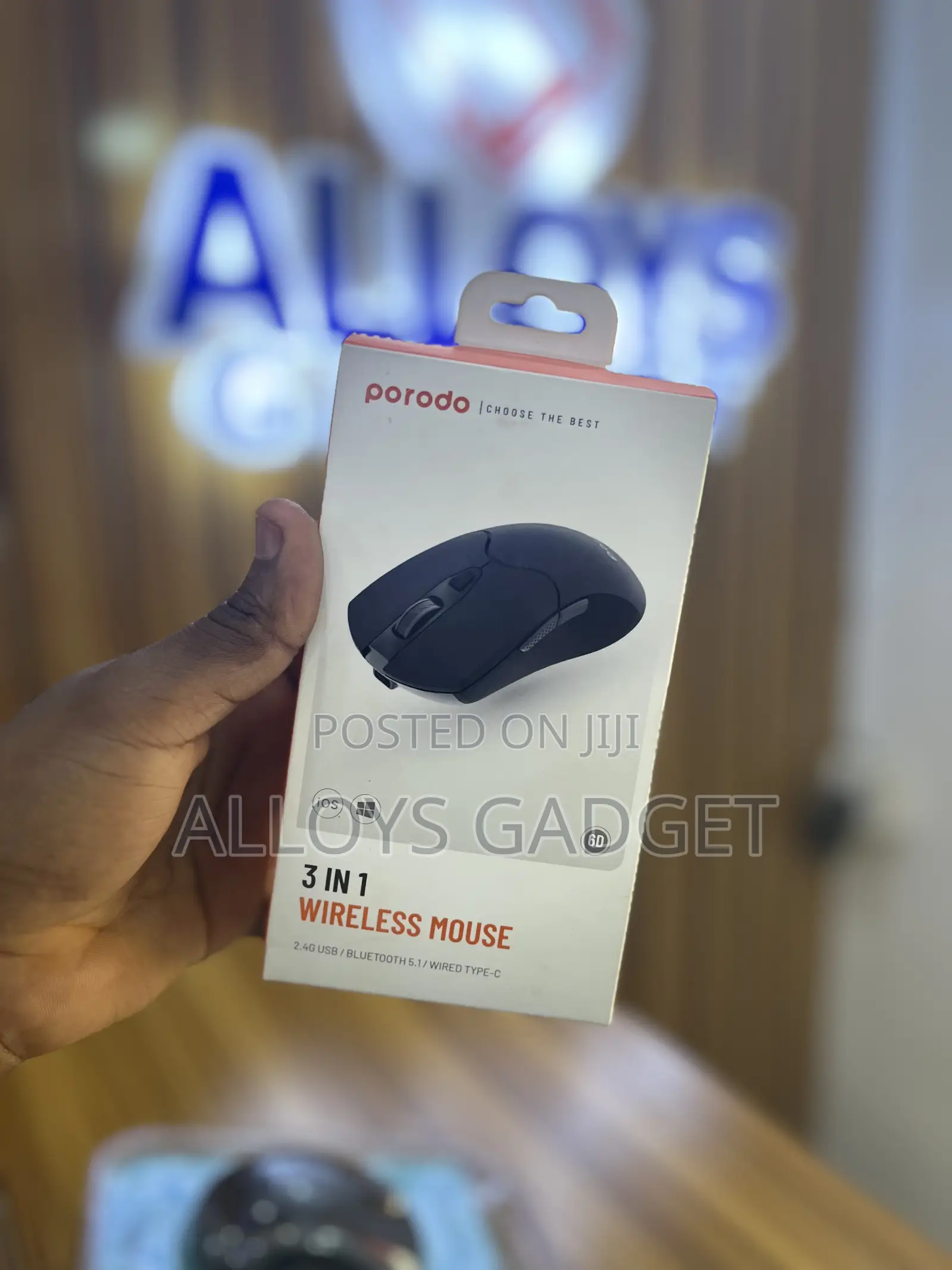 Porodo 3in1 Wireless Mouse