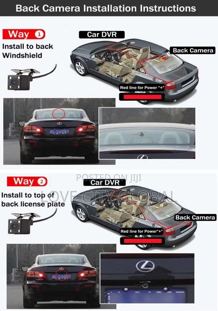 Dual Lens Full Color10" Dashcam IPS Touchscreen Wifi ADAS