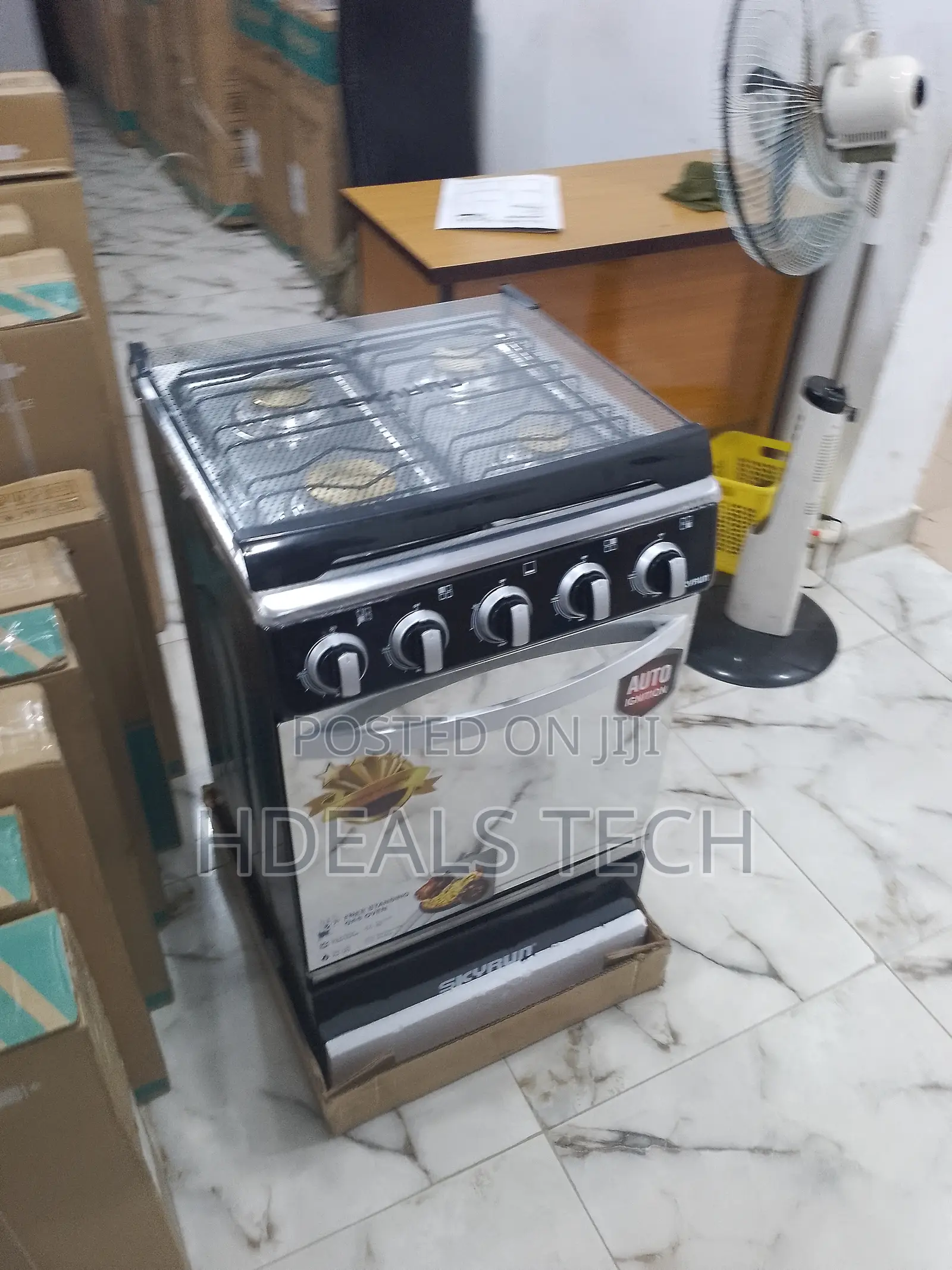 Efficient Gas Cooker - Skyrun 4 Burner Faces 