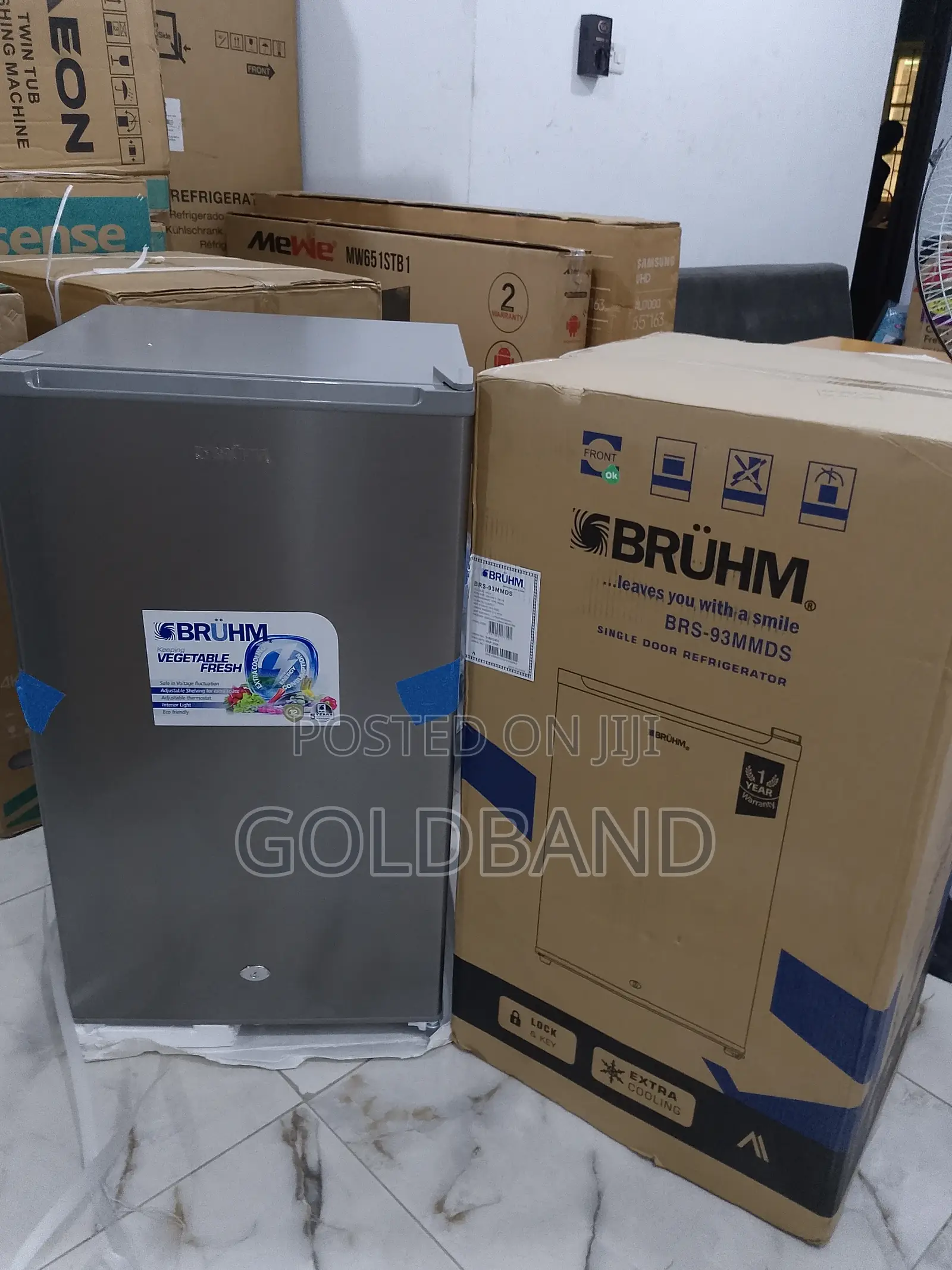 Most Affordable Bruhm Single Door Refrigerator "Brs-93mmds"