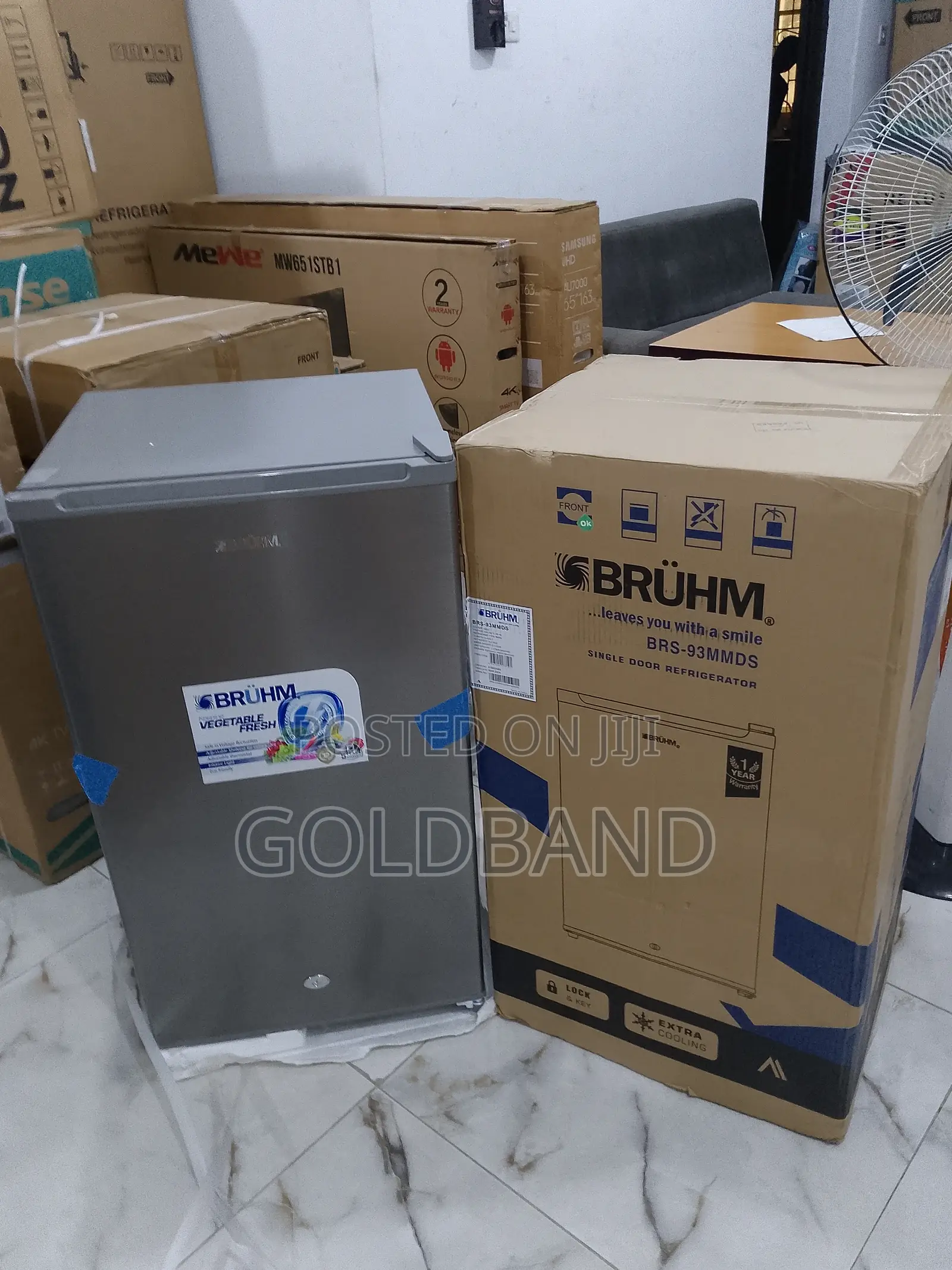 Best Strong 93L Bruhm Sinle Door Refrigerator "Brs-93mmds"