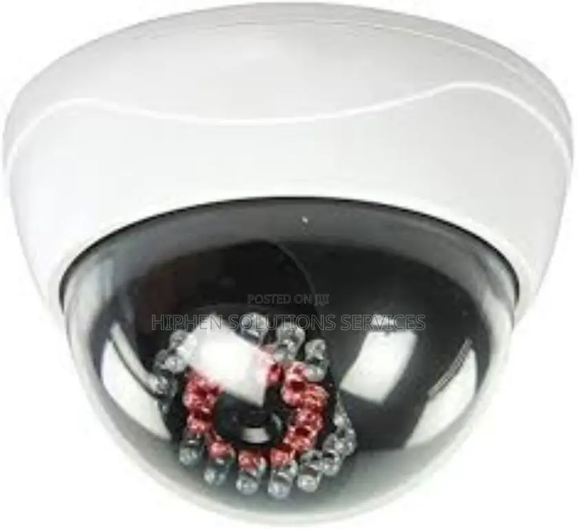 CCTV Security Dummy Dome Camera With Red LED Light for Home