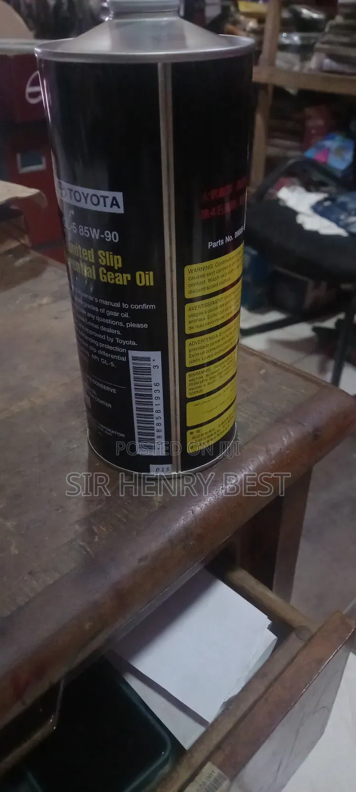 Differential Gear Oil Gl-5 85w-90
