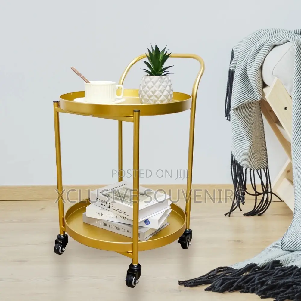 2-Tier Round Pallet Storage Cart
