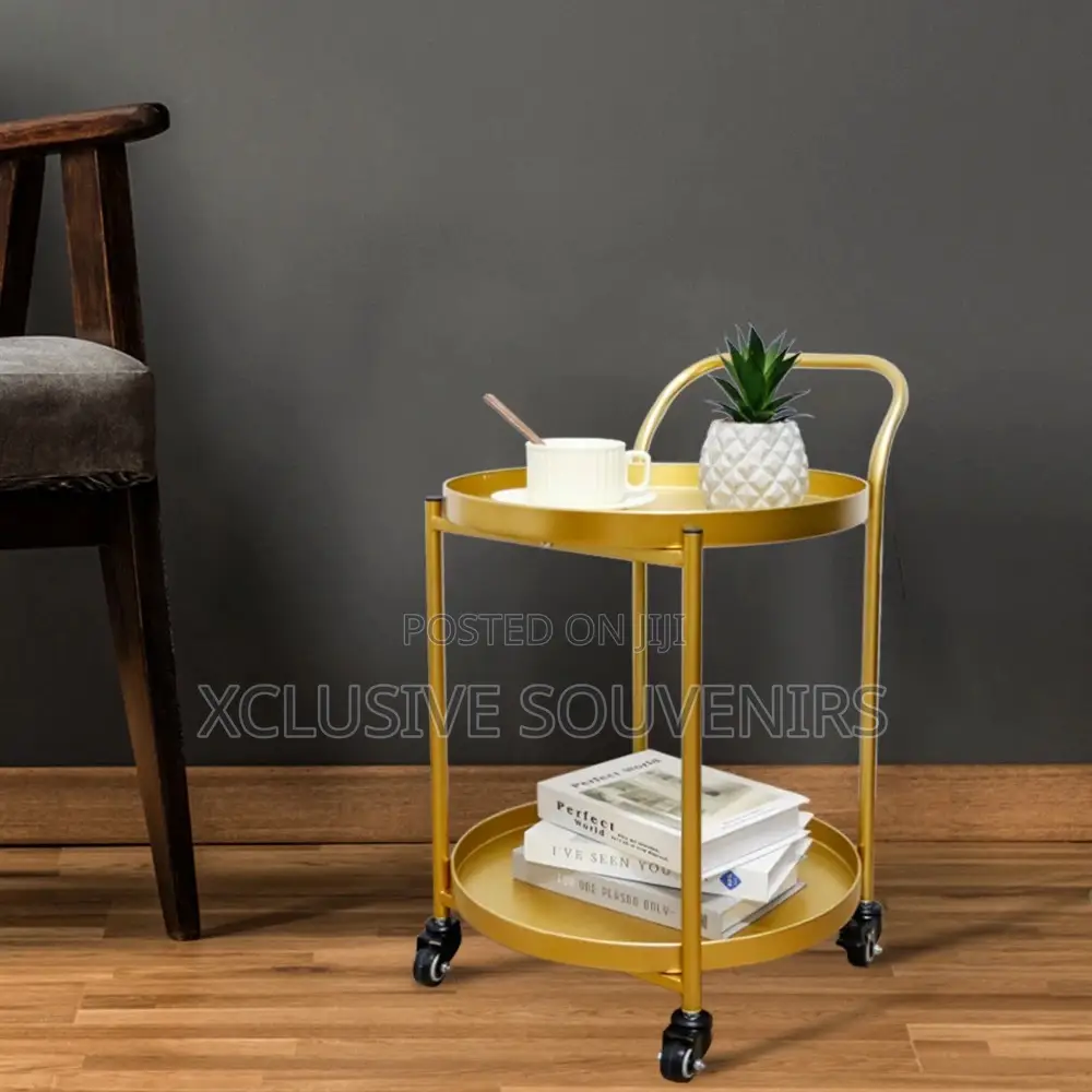 2-Tier Round Pallet Storage Cart