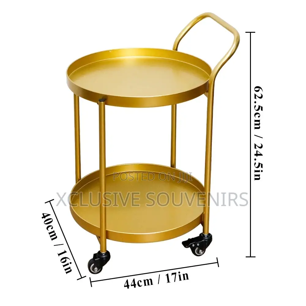 2-Tier Round Pallet Storage Cart