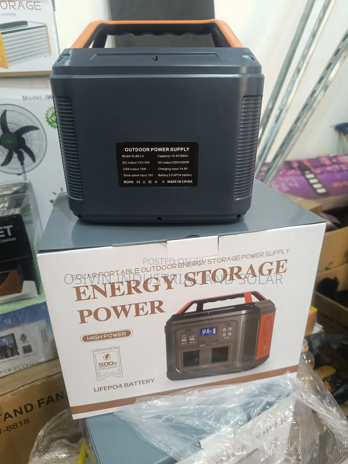 Original 500w Energy Storage With 50w Solar Panel and Bulbs