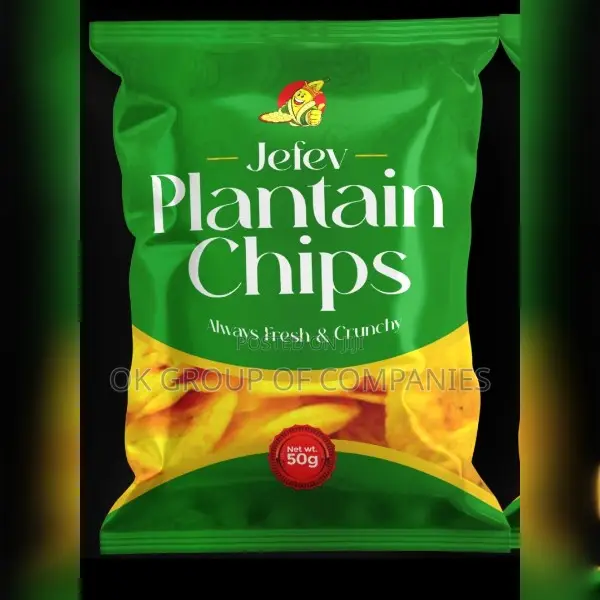 Plantain Chips Packaging Nylon Printing in Lagos Nigeria