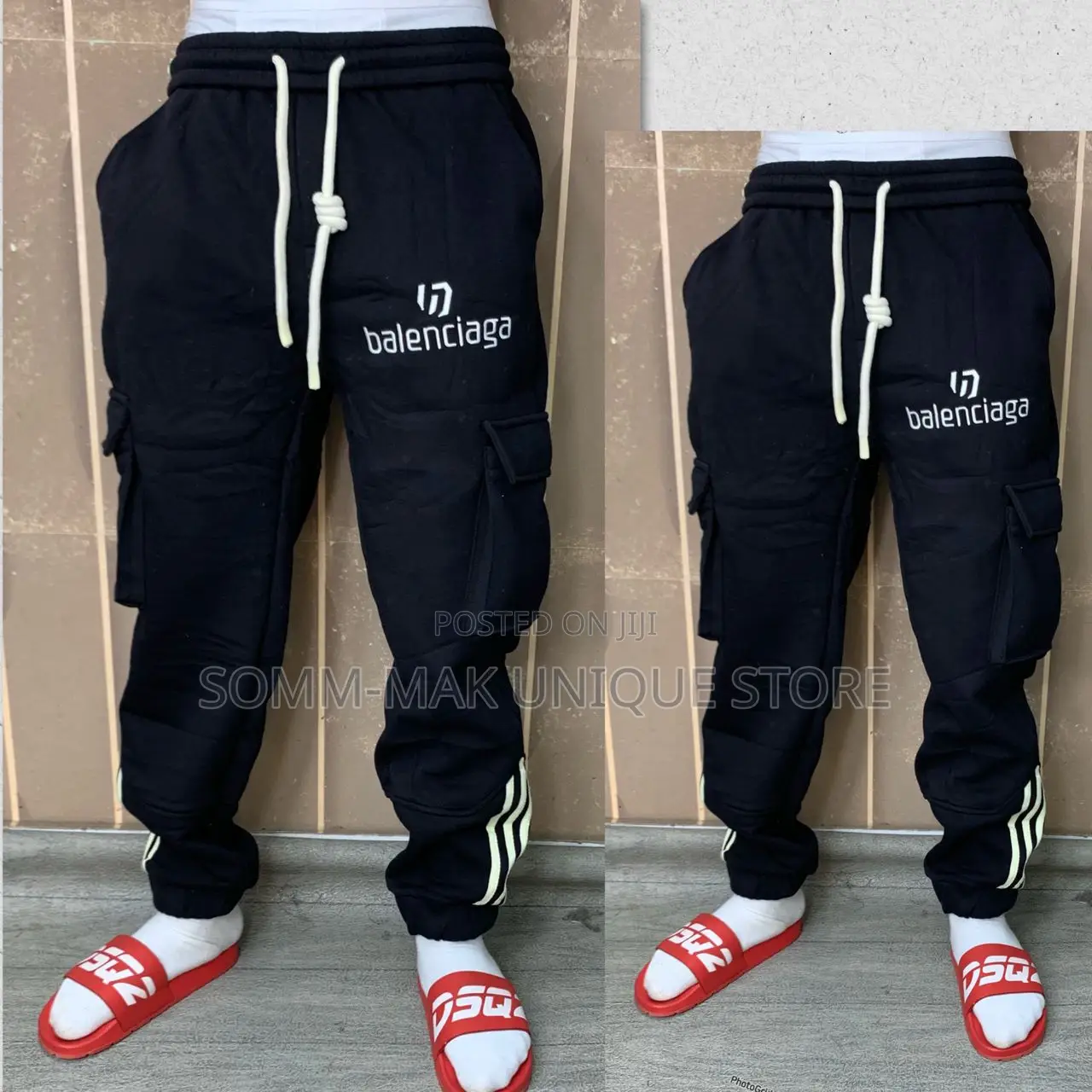Mens Trousers Casual Trendy Combat Sport Pants Jogger