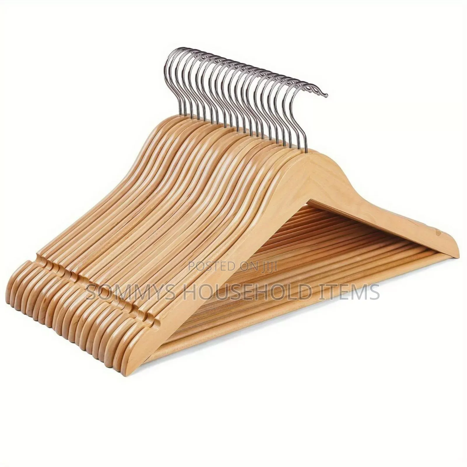 10set Wooden Cloth Hanger (Non Slip)
