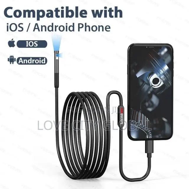 Dual Lens Waterproof 3in1 HD Inspection Precision Endoscope