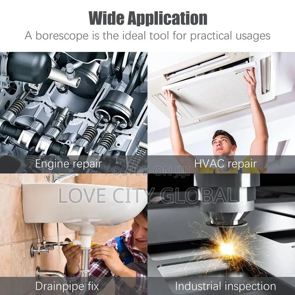 Dual Lens Waterproof 3in1 HD Inspection Precision Endoscope