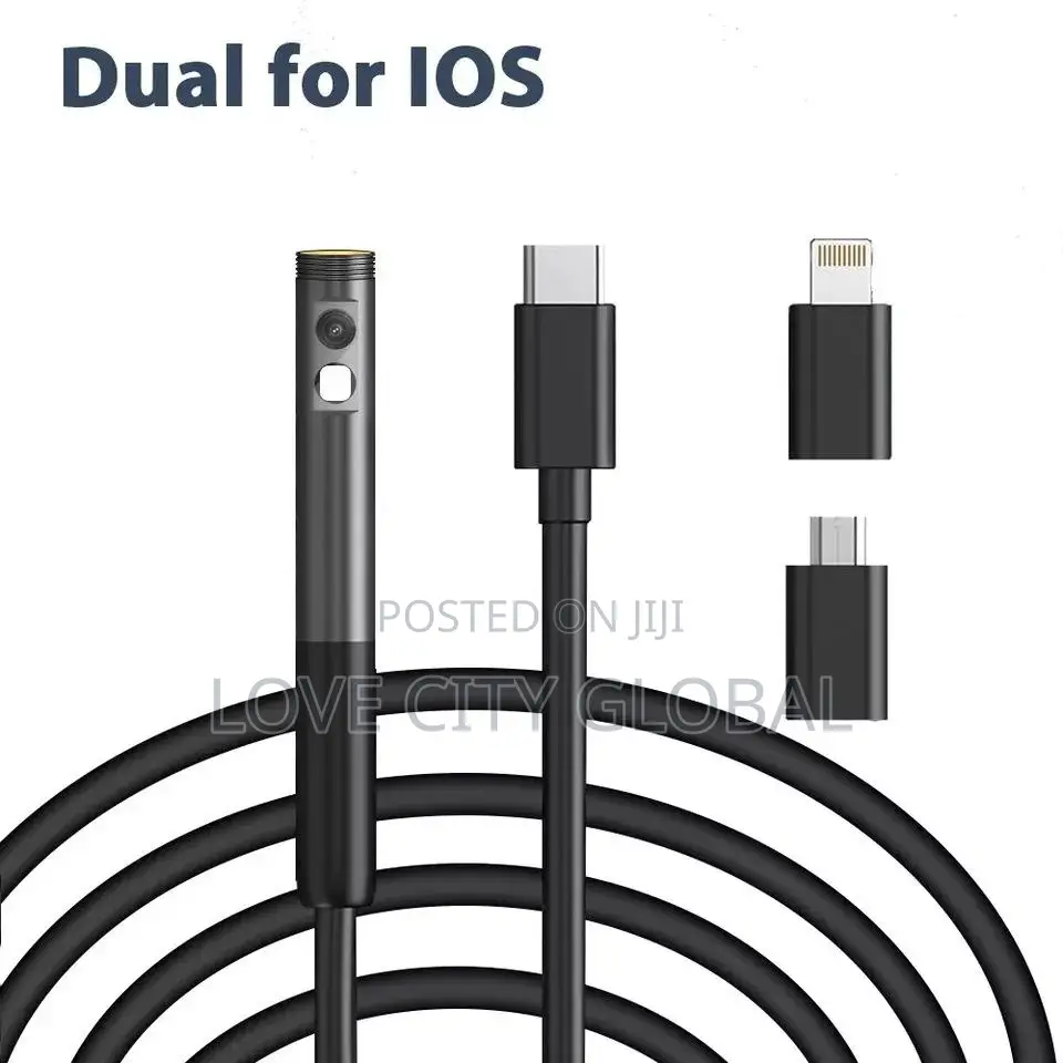 Dual Lens Waterproof 3in1 HD Inspection Precision Endoscope