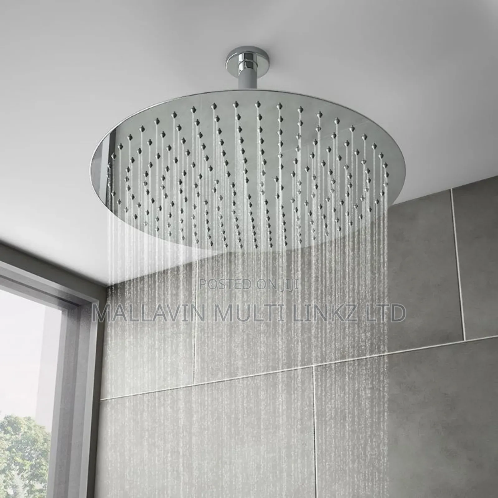 Silver Rainfall Shower