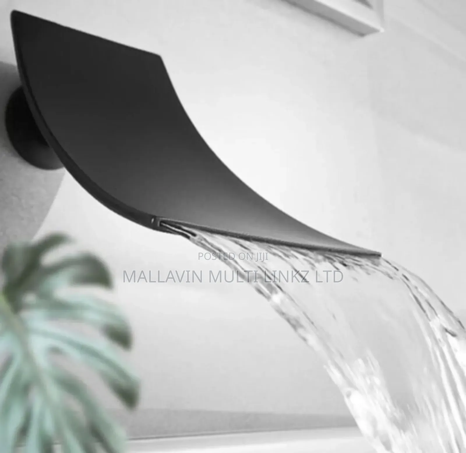 Waterfall 5-Ways Black Conduit Shower