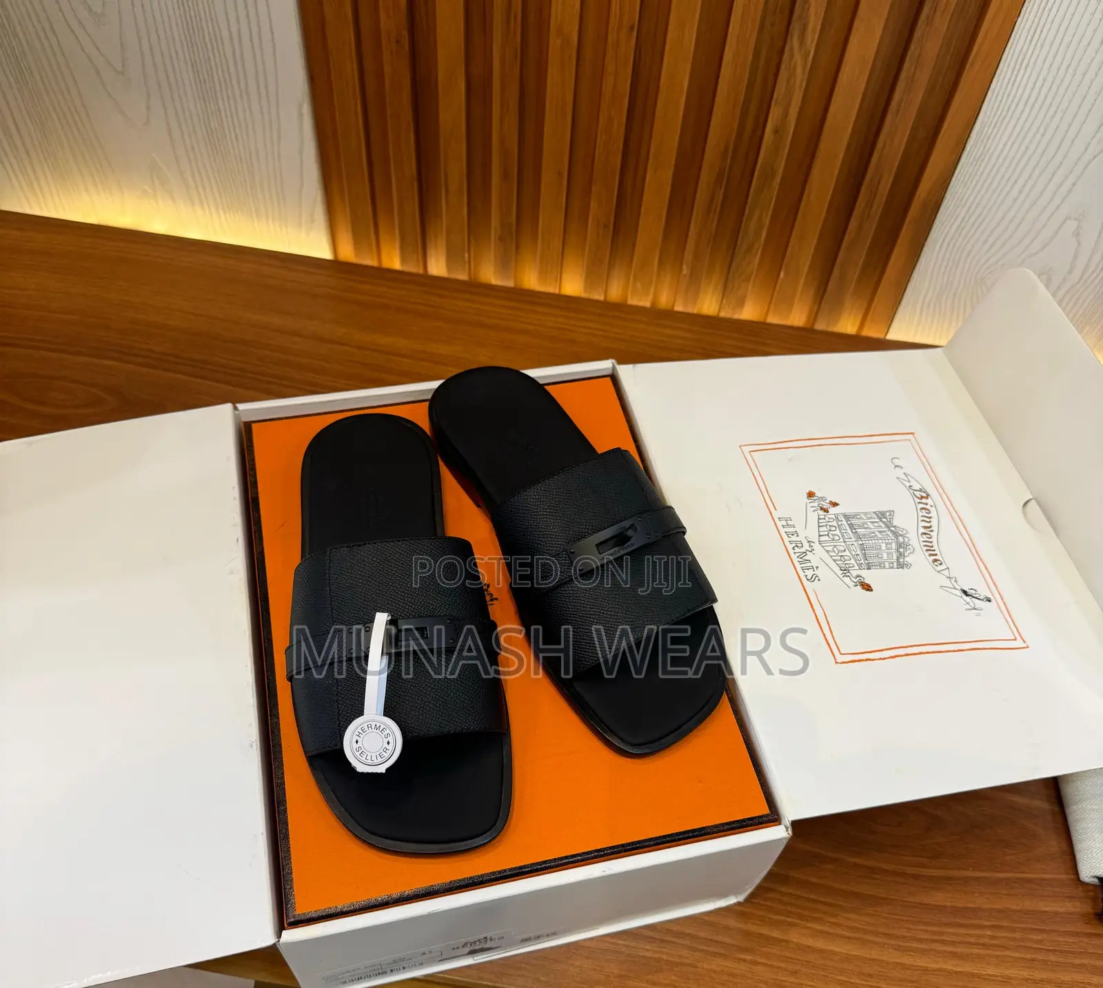 Luxury Italian Hermes Slipers