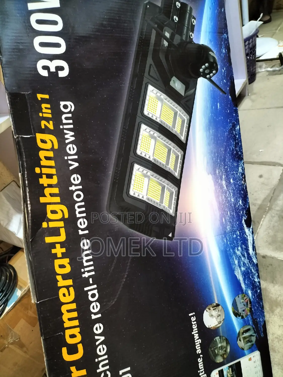 Solar Powered Security Camera Street Light Outdoor 300 Watt