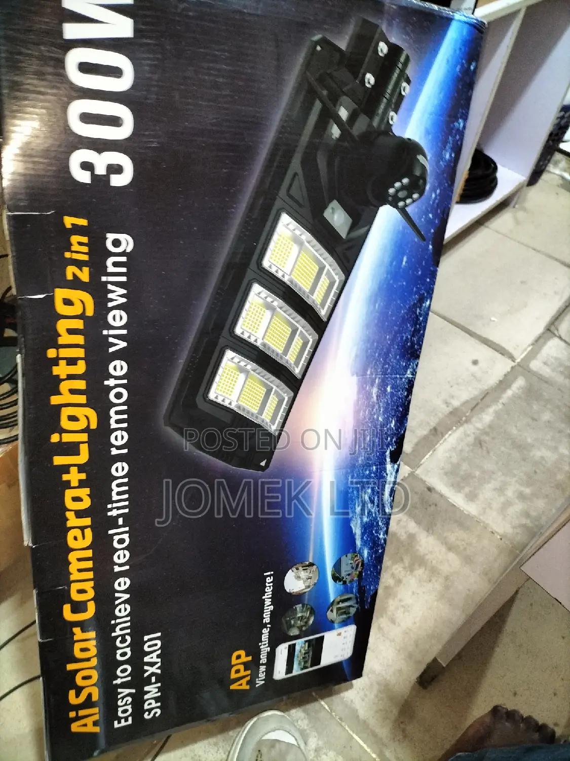 Solar Powered Security Camera Street Light Outdoor 300 Watt