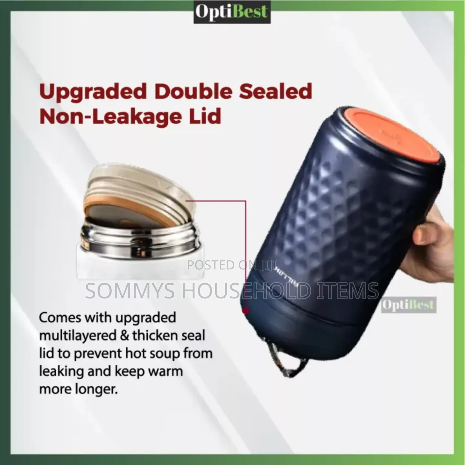 1l Ailijin High Quality Insulated Food Flask